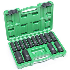 14 piece 1/2" Dr. Metric Deep Impact socket set - 9D-OGGE-026F
