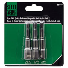 3-Piece SAE Quick Release Magnetic Nut setter Set - 58110