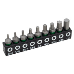 9 Piece SAE Hex Impact Torsion Bit Set - 48117
