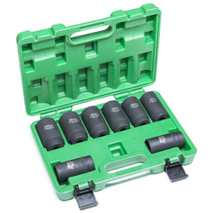 8 Piece 1/2 inch Drive Axle Nut Impact Socket Set - 58106