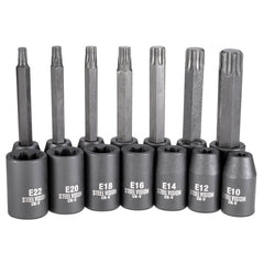 14 Piece 1/2 inch Drive E-Type Socket & Star Bit Socket Set - 58117