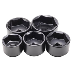 5 Piece 3/8 inch Drive Low Profile Oil Filter Socket Set - 58130