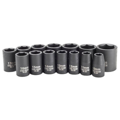 14 Piece 1/2 inch Drive Metric Impact Socket Set - 58133