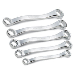 5 Piece Metric Stubby 45 Offset Box End Wrench Set - 62111