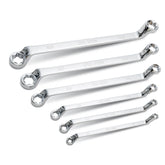 6 Piece E-Type 75-Degree Offset Box End Wrench Set - 62112