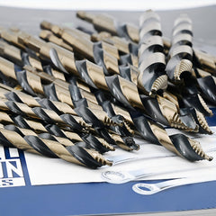 Steel Vision Tools 29pc Hex Stepped Tip Drill Bit Set - 1/16" to 1/2" M35 Tungsten-Cobalt Alloy Drill Bit,No Pilot Hole Needed, Durable and Precise for Metal Drilling