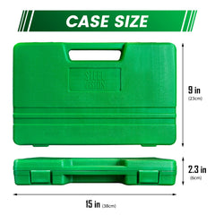 Steel Vision Tools 35 pc 3/8 & 1/2 Inch Drive SAE & Metric Impact Socket Set - Heavy-Duty Chrome Vanadium Steel, for Mechanics, Automotive, Repair & DIY Projects