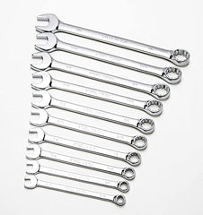 Steel Vision 5/16"-7/8" 12-Point SAE Combination Wrench Set (10 Piece) - 62101