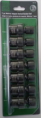 Steel Vision Tools 58102 7pc Metric Impact Swivel Socket Set 1/2" Drive - 58102