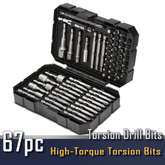Steel Vision Tools 67-Piece Multi-Purpose Bit Set – Phillips, Pozi, Square, Slotted, Star, Hex Bits & Nutsetters with Extension Bit Holders – Complete for DIY, Construction & Professional Use