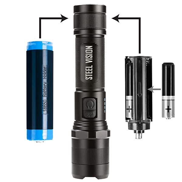 1000 Lumen Rechargeable Flashlight with Switch Out 1000 Lumen Rechargeable Flashlight with Switch Out