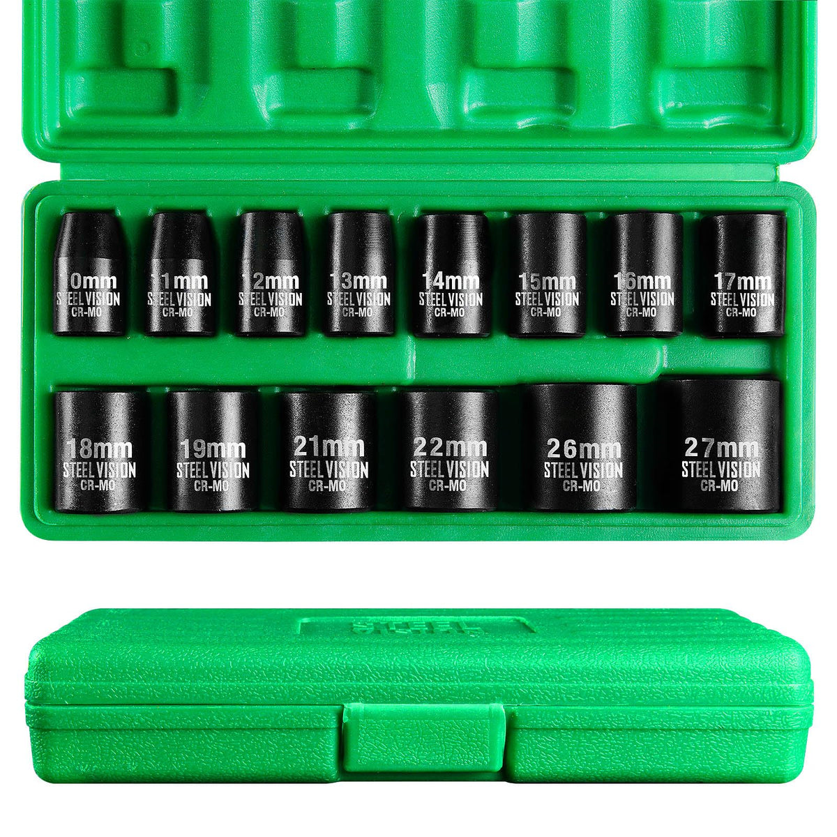 14 Piece 1/2 inch Drive Metric Impact Socket Set - 58133