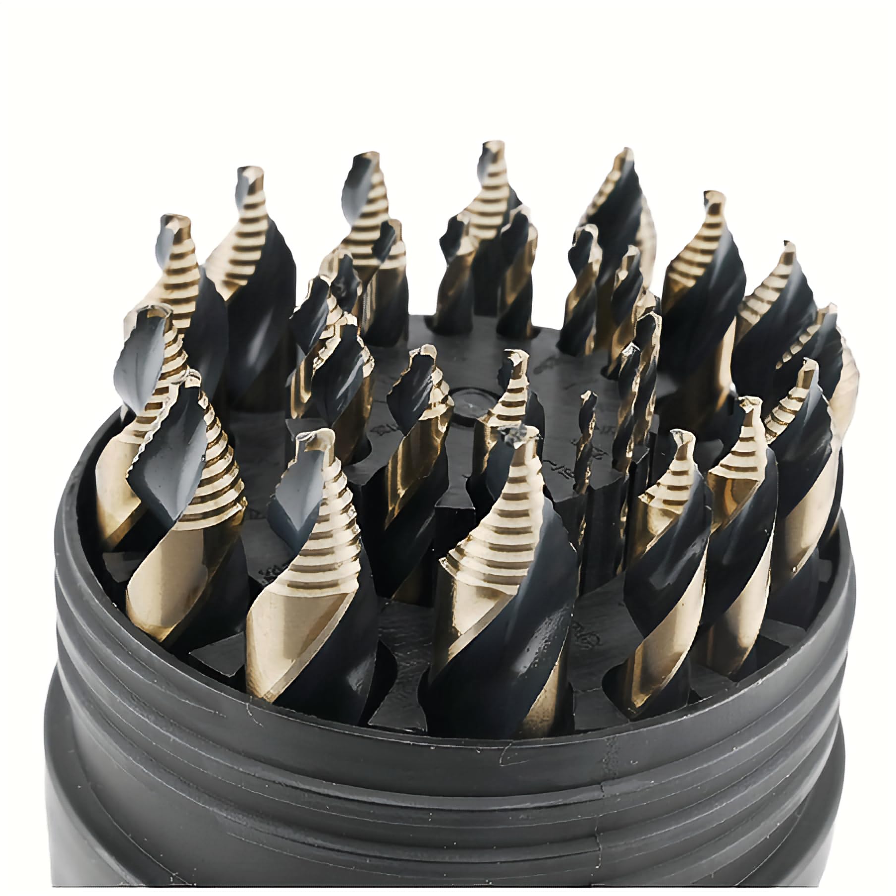 Steel Vision Tools 29pc Hex Stepped Tip Drill Bit Set - 1/16" to 1/2" M35 Tungsten-Cobalt Alloy Drill Bit，No Pilot Hole Needed, Durable and Precise for Metal Drilling