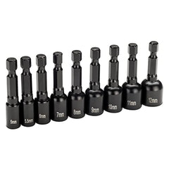 9-Piece Metric Quick Release Magnetic Nut Setter Set - 58109
