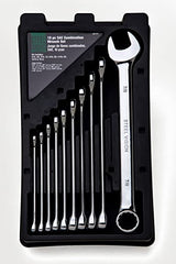 Steel Vision 5/16"-7/8" 12-Point SAE Combination Wrench Set (10 Piece) - 62101