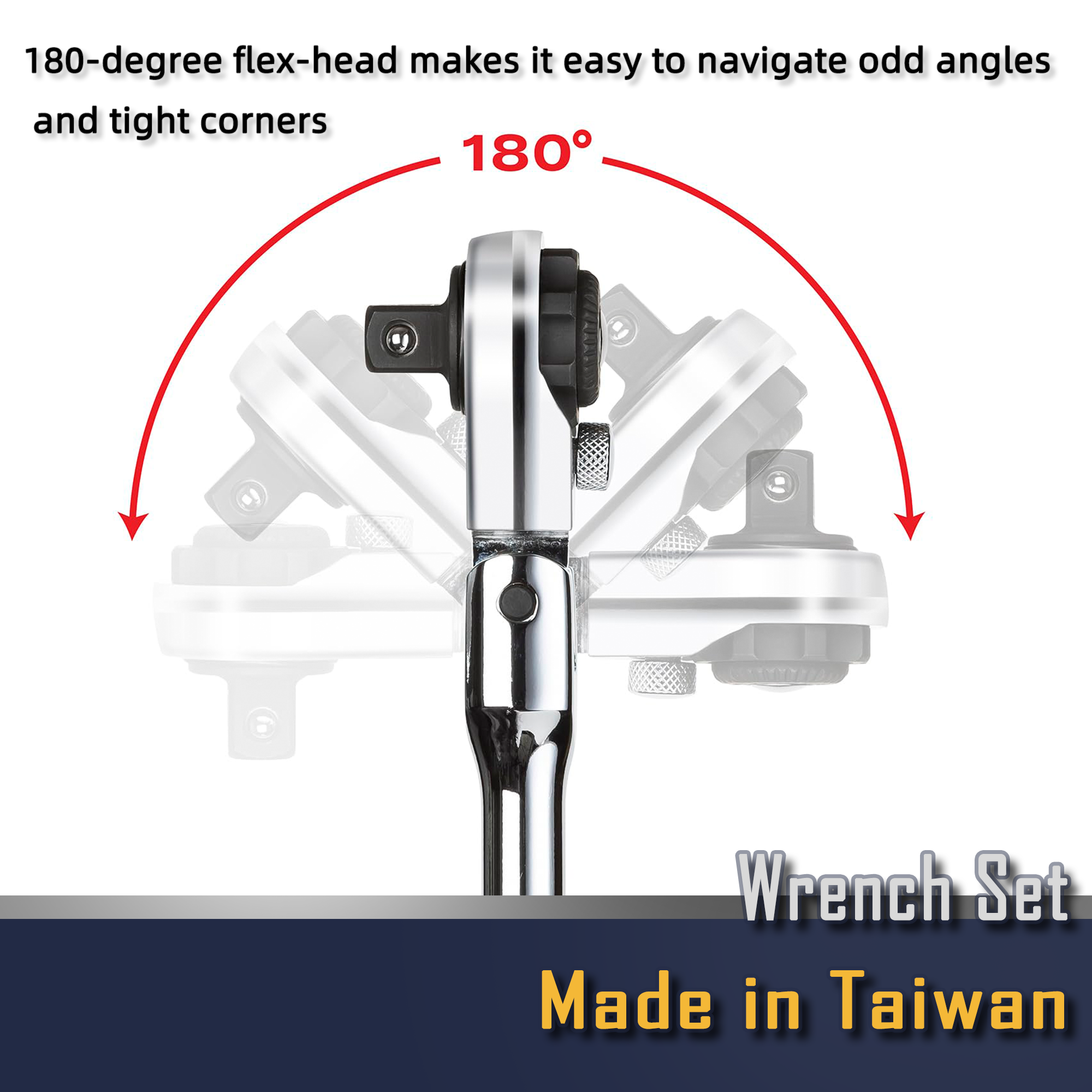 1/2" Dr. Flex Head Extendable Ratchet/Breaker Bar Combo