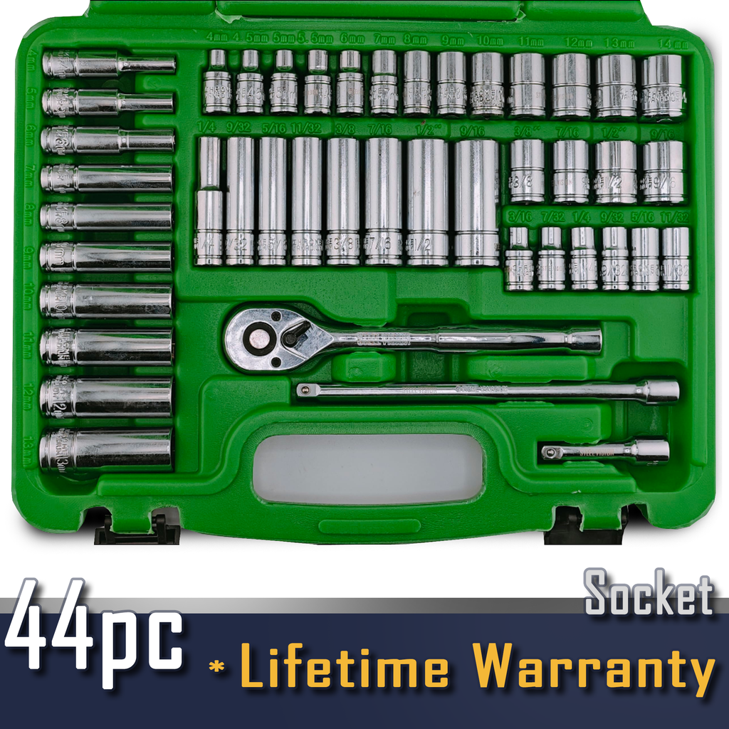 Steel Vision Impact Socket Set (44pc 1/4